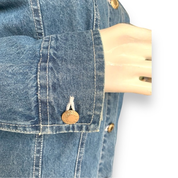BLEU BAYOU EMBROIDERED DENIM JACKET  WOMEN’S SIZE S/M - Picture 8 of 12